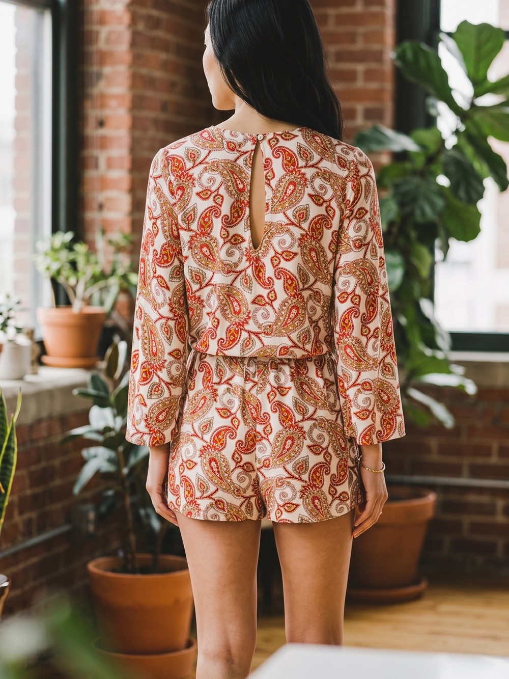 Show Me Your MuMu Paisley Craze Tie Romper - Picture 3 of 5